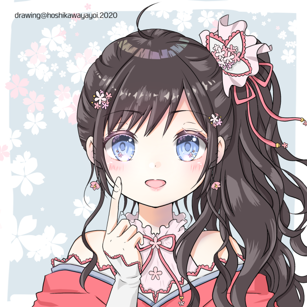 塗り絵 ミス・ソメイヨシノ