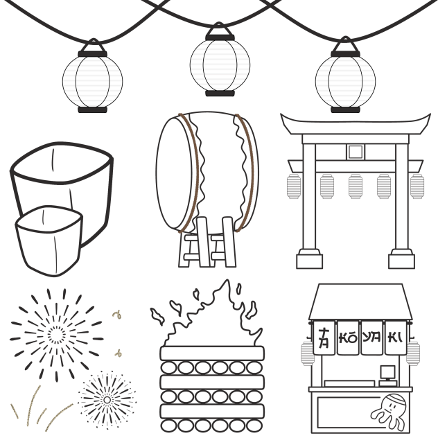East Summer Festival Vector