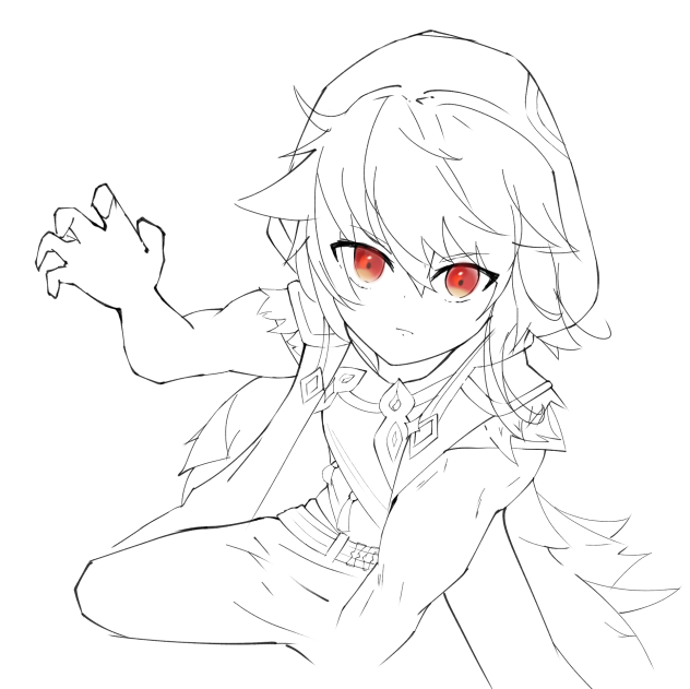 レザー 線画