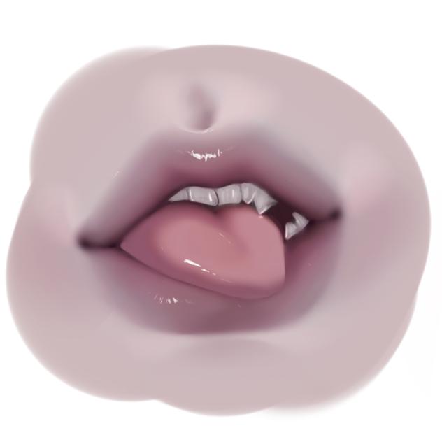 Jusy gray lips