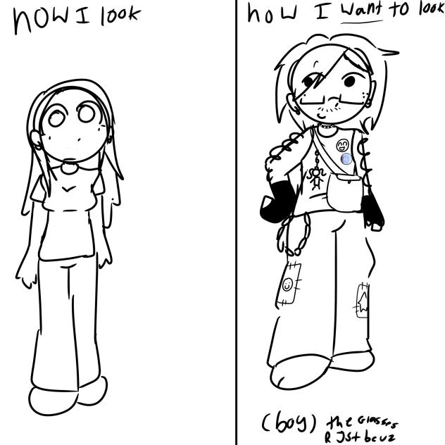 how i look vs how i want to look