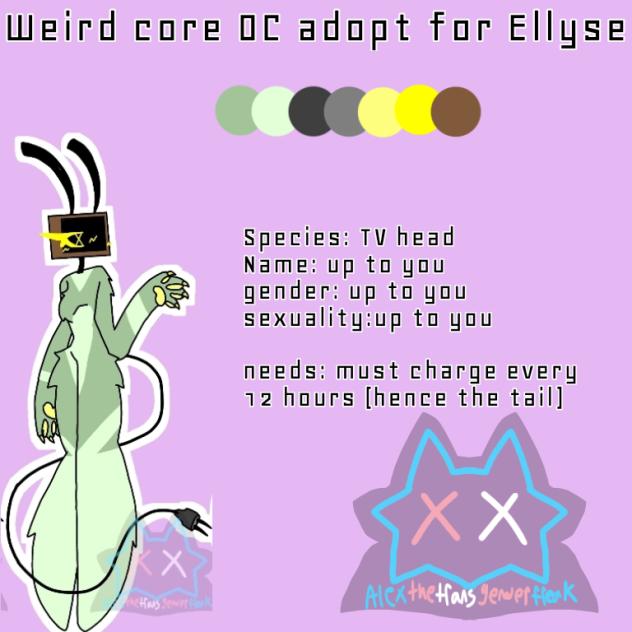 Weird core OC adopt for Ellyse