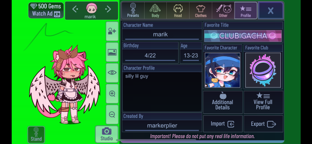 Ref sheet (watch speed paint)