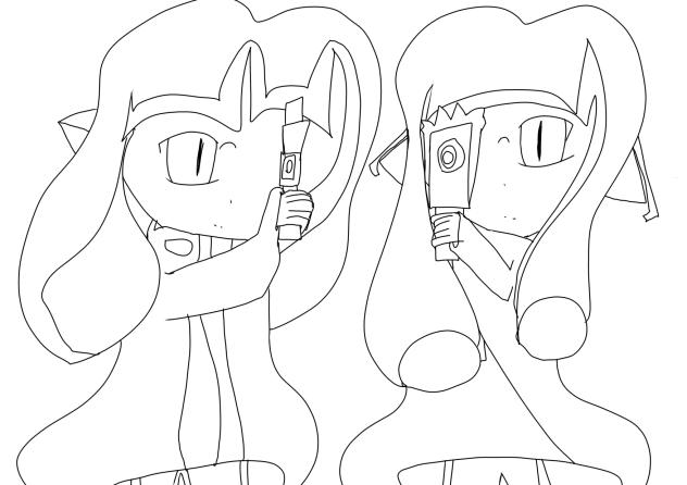 初狩の塗り絵表紙大会（線画）