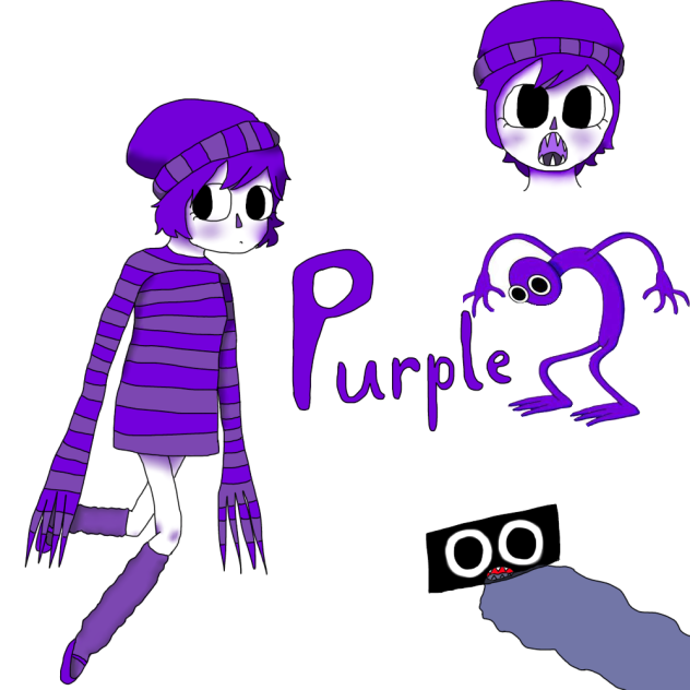 Purple from rainbow friends