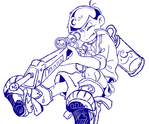 スプカラ線画？