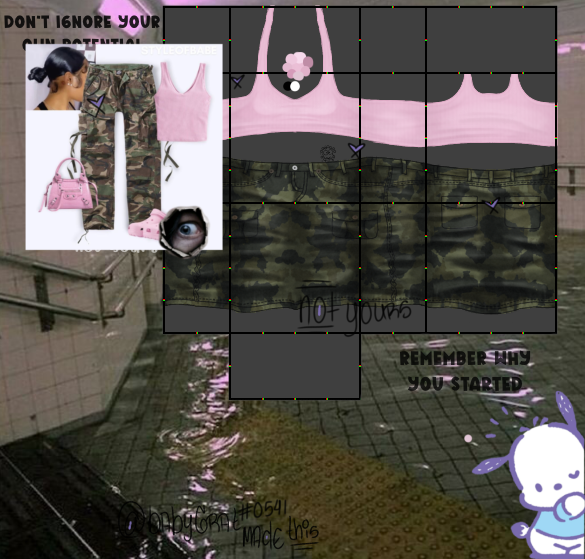 roblox tee & cargo pants design