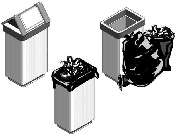 Trash bin(isometric)