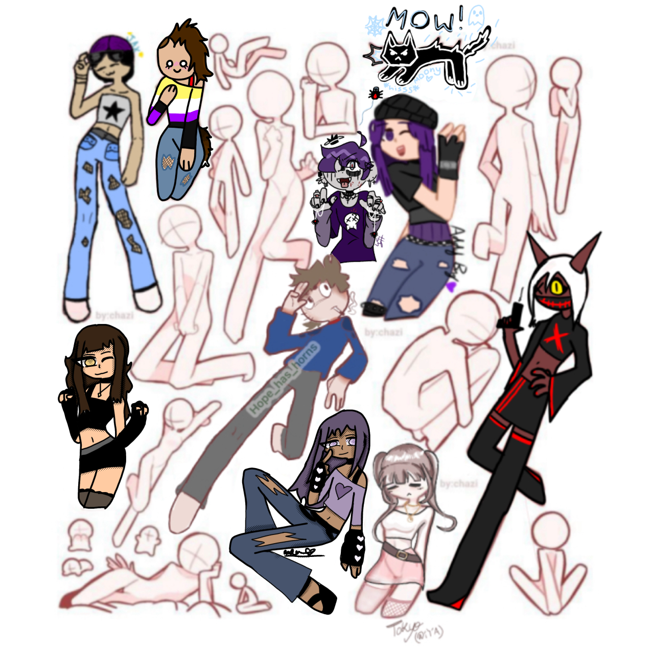 Random Character Collab Trend Another random collab - ibisPaint