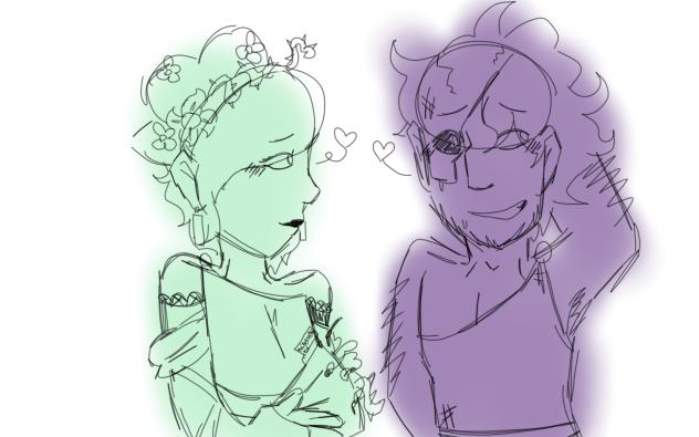 Persephone and Hades💚💜