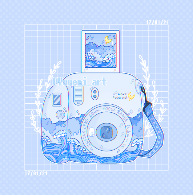 Wave Polaroid 波ポラロイド - ibisPaint