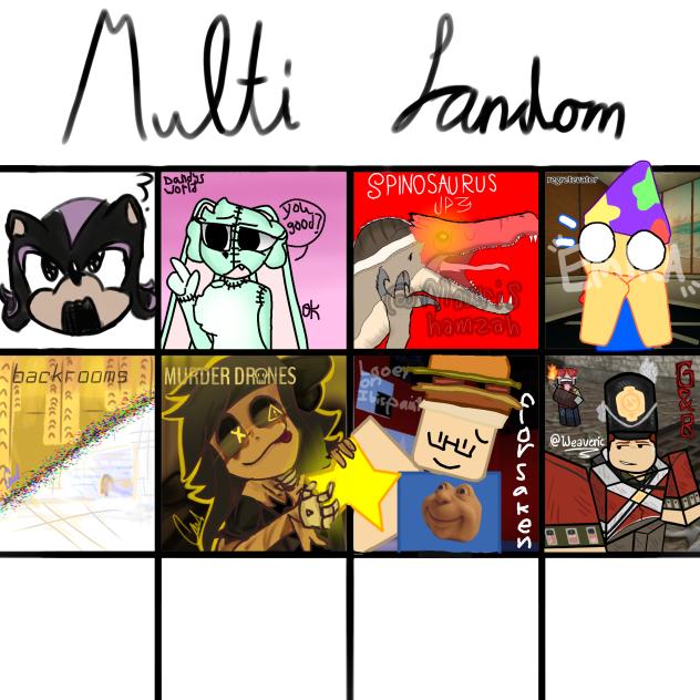 Multifandom Wheel Multi fandom Collab - ibisPaint
