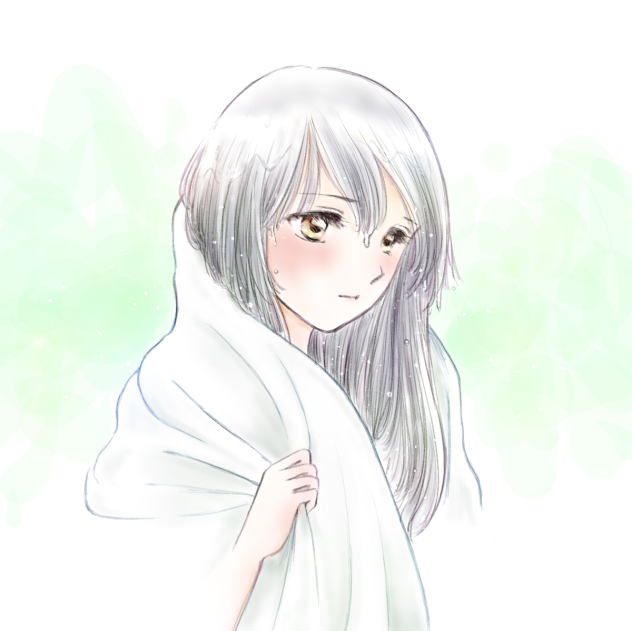 通り雨にうたれての帰宅。