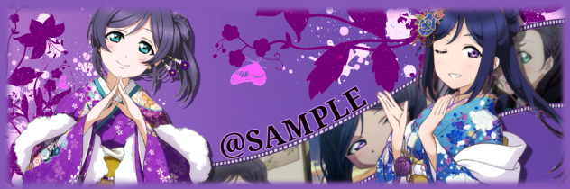 希＆果南 晴れ着編 ヘッダー加工 fromラブライブ！