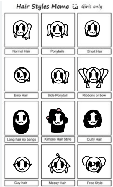Hair styles Meme 🐱