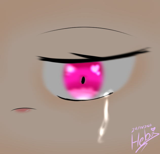 Eyes with tears