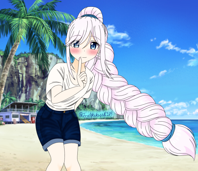 三つ編みの少女