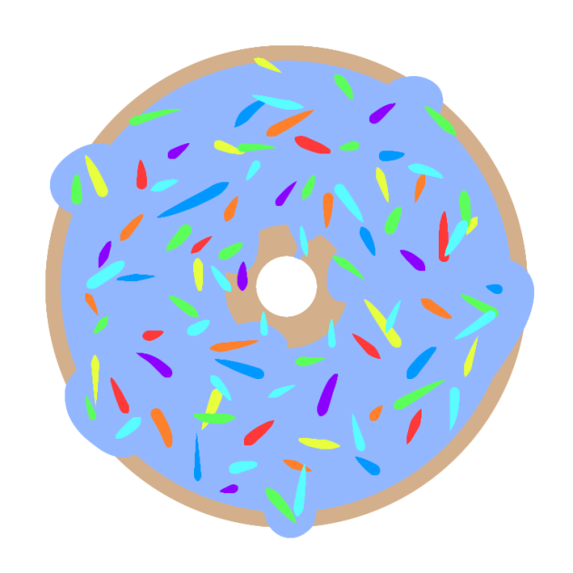 Donut with sprinkles