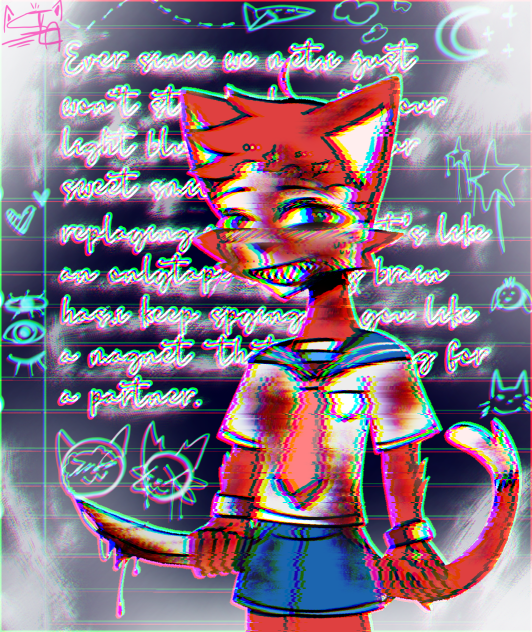 ⚠️FLASH,BLOOD⚠️ yandere cat