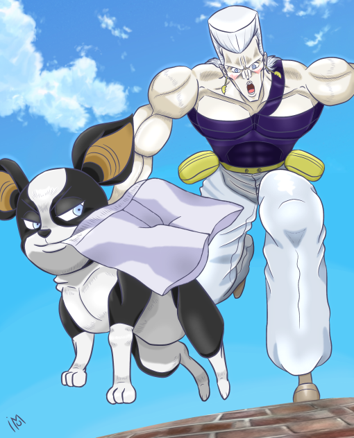 原作版  ジョジョの奇妙な冒険  第3部  ポルナレフとイギー2