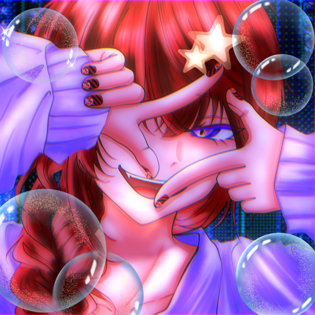 Lê Mơ様の素敵線画塗らせて頂きました!!♡