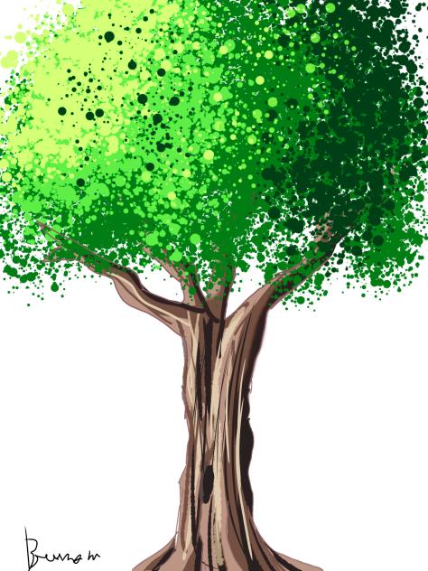 Tree Painting Study árvore 🌳