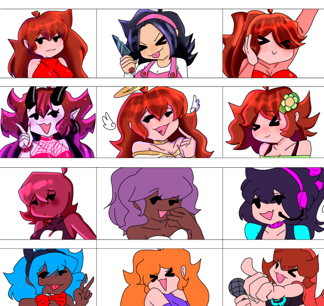 A whole bunch of Girlfriends