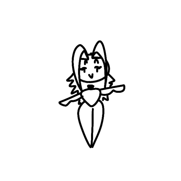 Drawing my oc until she's an blob