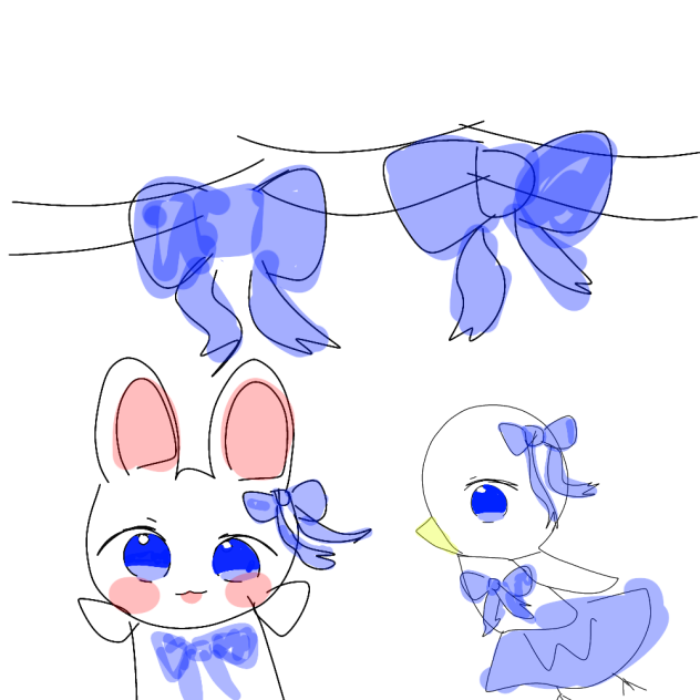 うさぎの絵