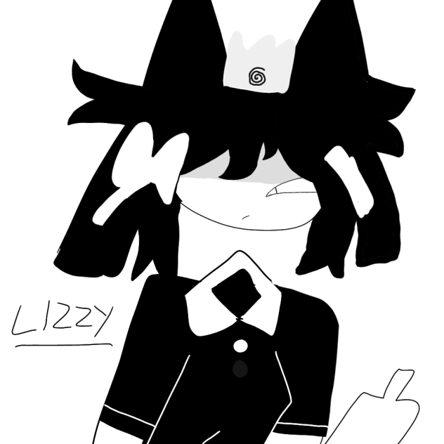 Lizzy doing a middle finger