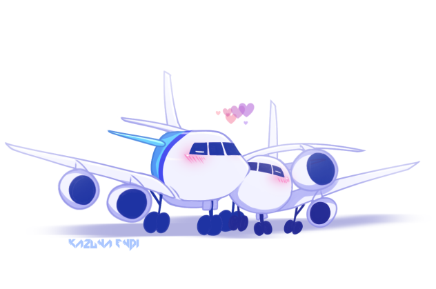 kissing planes