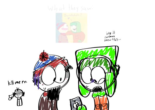 stan and kyle when they see THAT pic