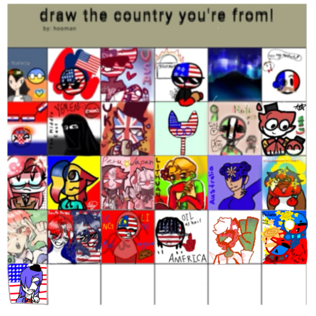 Draw country that you’re from