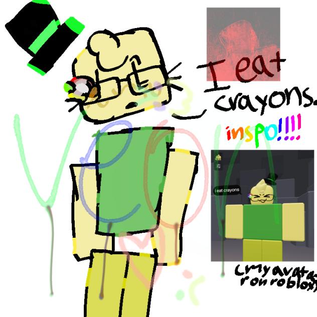 idk i drew my roblox avatar