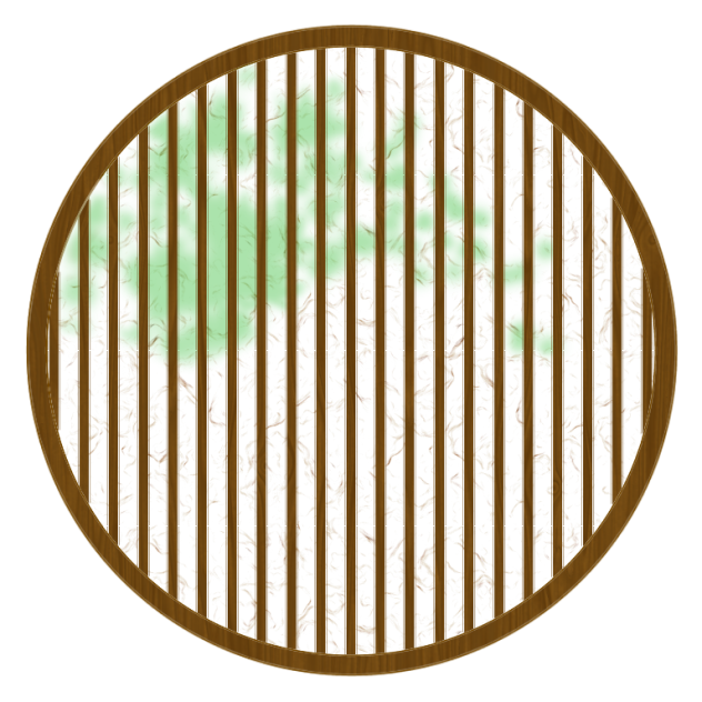 素材 丸障子