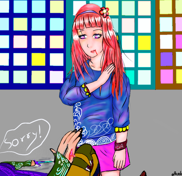 The warrior girl..