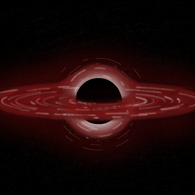 Blood Red Black Hole