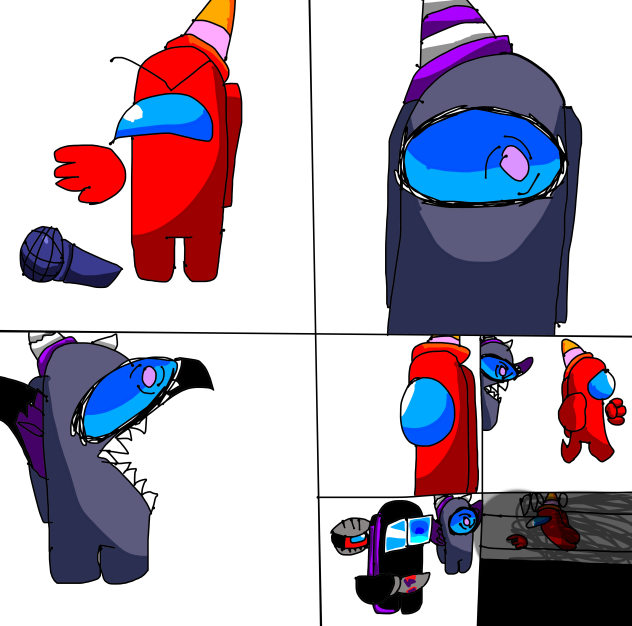 Among us red me lhave get cup blackpart4