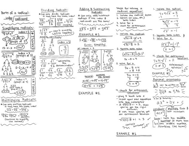 my math cheat sheet cuz my memory sucks