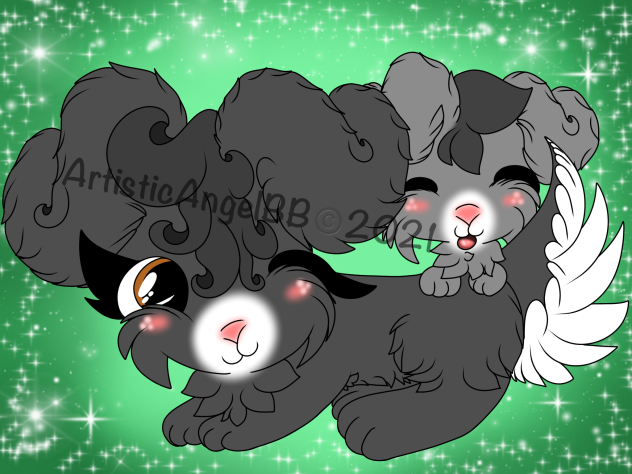 Mother Bunny And Her Son