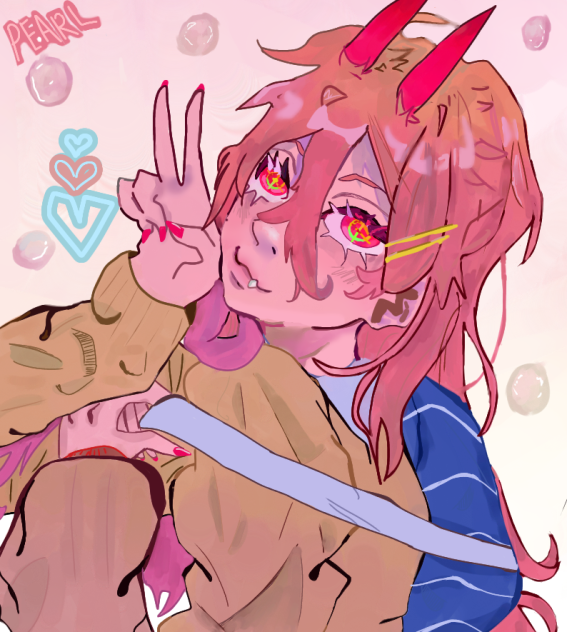 chainsaw man fanart power