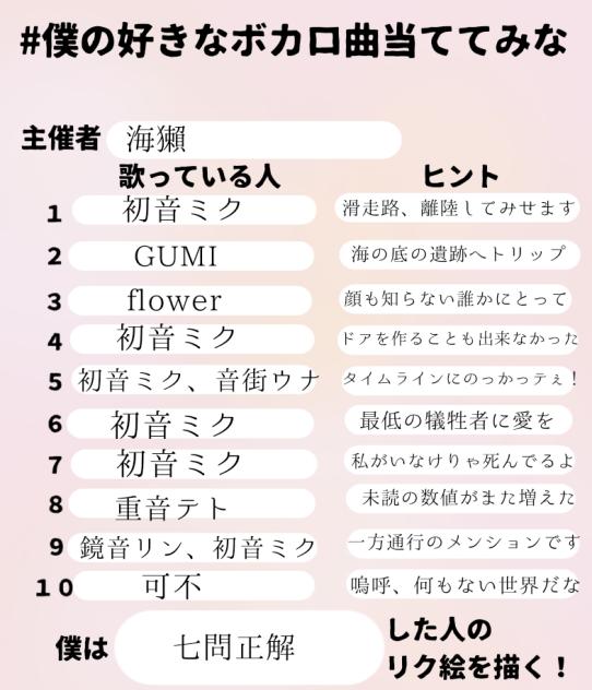 当ててみな！