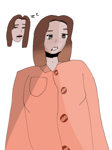 (WARNING FAT GAL) I tried drawing myself