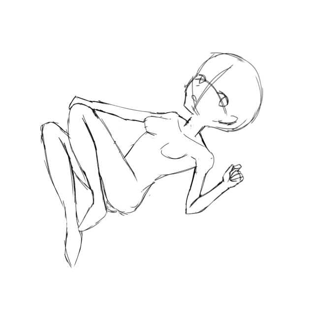 Girl Lying