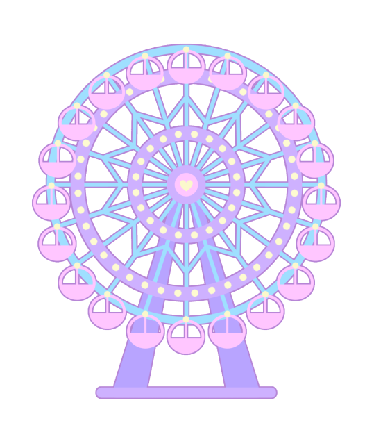 Dreamy Ferris wheel sticker