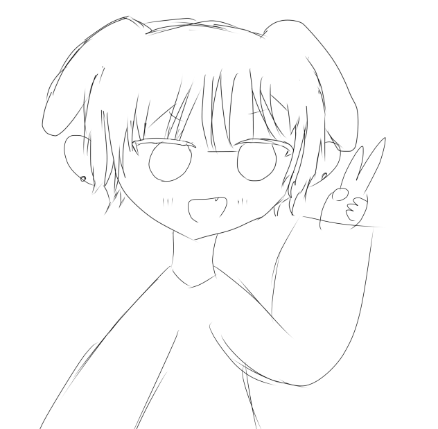 犬塗り絵リメイク