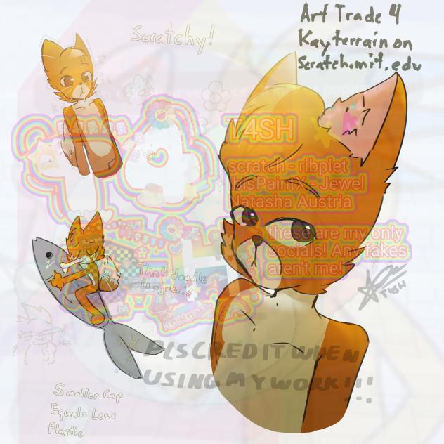 Art trade with Kayterrain on Scratch ! 🤑