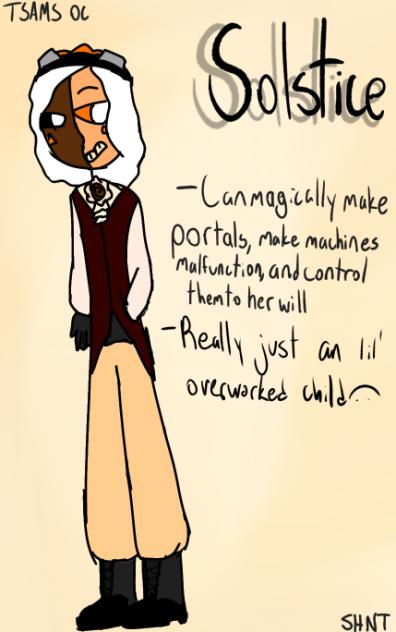 My TSAMS oc, Solstice!