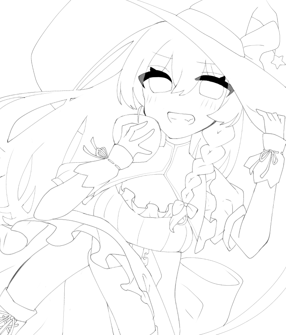 香霖堂魔理沙 線画！ - ibisPaint