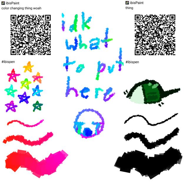 color changing brush and normal brush!!! - ibisPaint